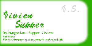 vivien supper business card